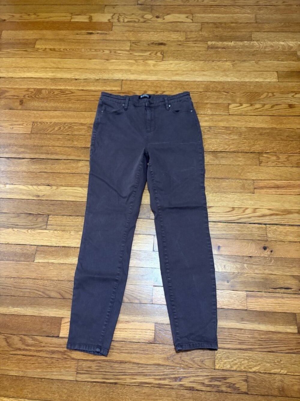 Buffalo David Bitton Womens Hanna High Rise Stretch Skinny Jeans Brown 8/29
